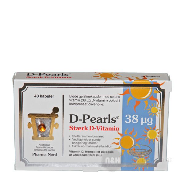 D-Pearls St�rk D-Vitamin 38 mcg